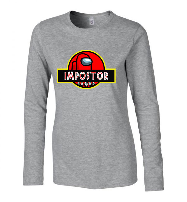 among us impostor Sportszürke Női Hosszú Ujjú Póló