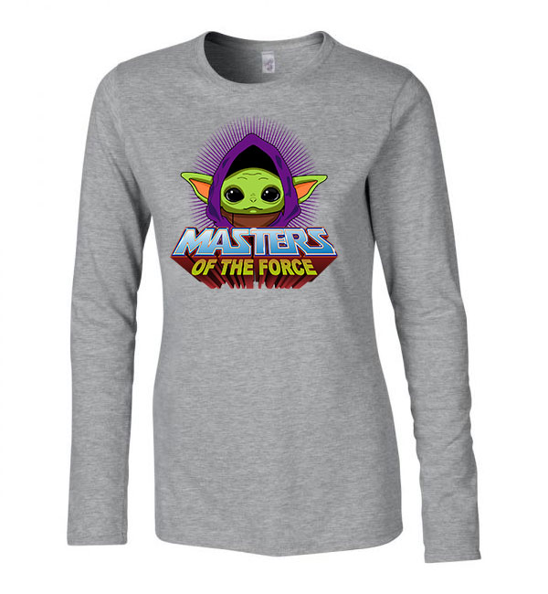 baba yoda baby yoda force Sportszürke Női Hosszú Ujjú Póló