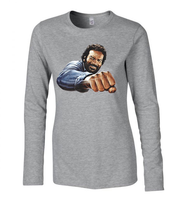 bud spencer pofon Sportszürke Női Hosszú Ujjú Póló