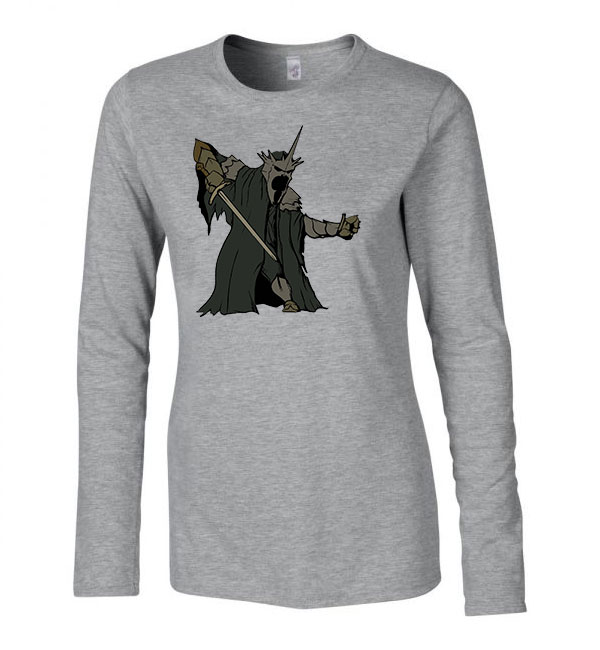 nazgul gyűrűk ura Sportszürke Női Hosszú Ujjú Póló