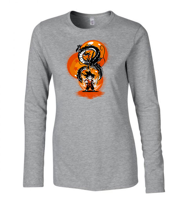 son goku dragon ball Sportszürke Női Hosszú Ujjú Póló