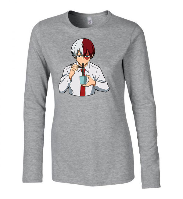 todoroki shoto Sportszürke Női Hosszú Ujjú Póló
