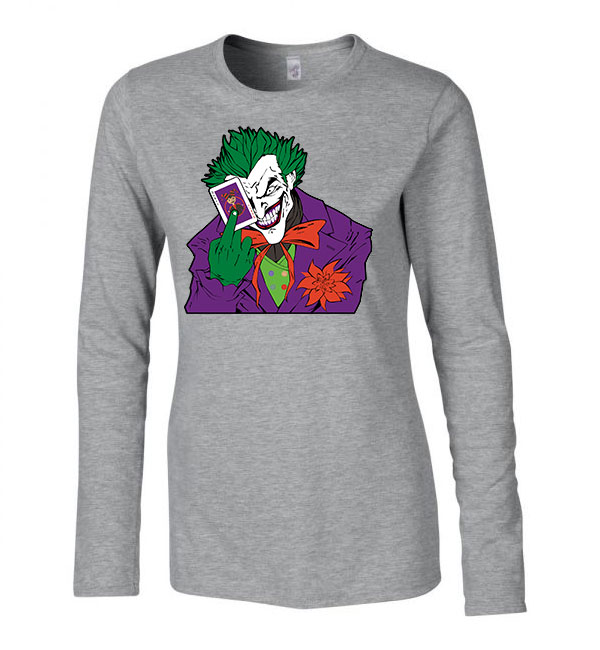 Joker Sportszürke Női Hosszú Ujjú Póló