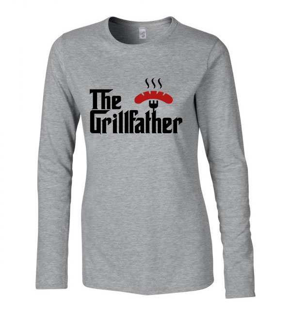grill grillezés Sportszürke Női Hosszú Ujjú Póló