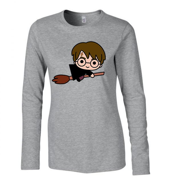 harry potter Sportszürke Női Hosszú Ujjú Póló