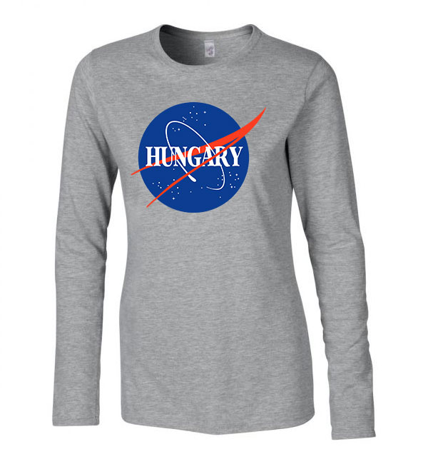 Hungary nasa magyarország Sportszürke Női Hosszú Ujjú Póló