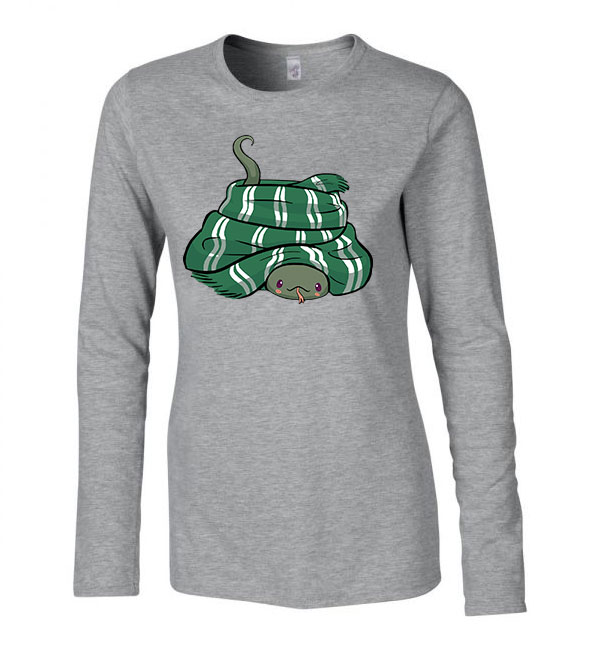 slytherin mardekár harry potter Sportszürke Női Hosszú Ujjú Póló