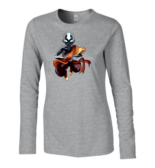 avatar aang legendája léghajlító Sportszürke Női Hosszú Ujjú Póló