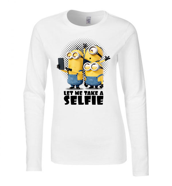 minyonok minions Fehér Női Hosszú Ujjú Póló
