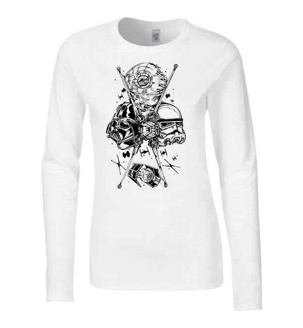 darth vader star wars Fehér Női Hosszú Ujjú Póló