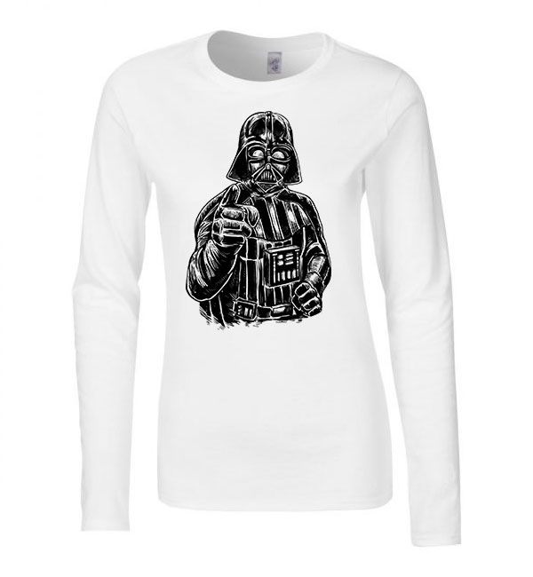 darth vader star wars Fehér Női Hosszú Ujjú Póló