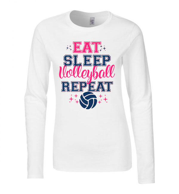röplabda volleyball röpi Fehér Női Hosszú Ujjú Póló
