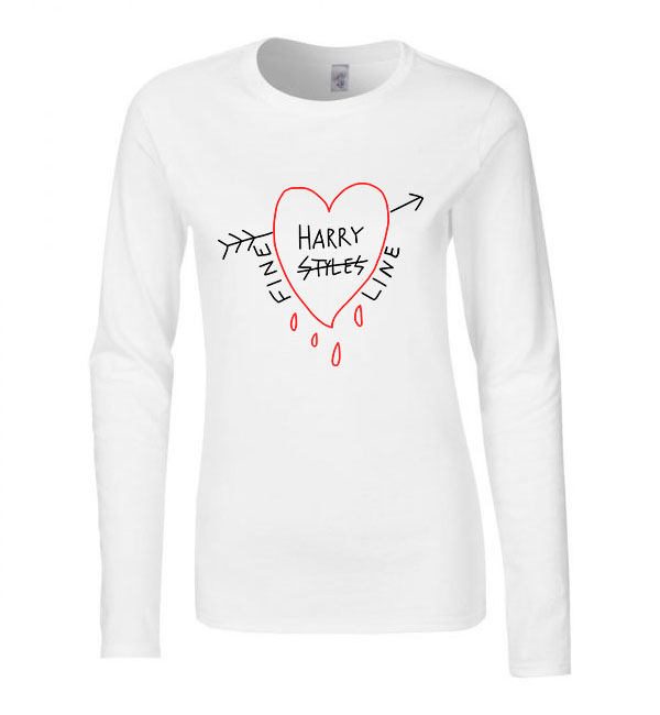 harry styles fine line Fehér Női Hosszú Ujjú Póló