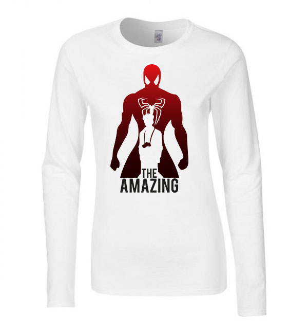 amazing spider man pókember Fehér Női Hosszú Ujjú Póló
