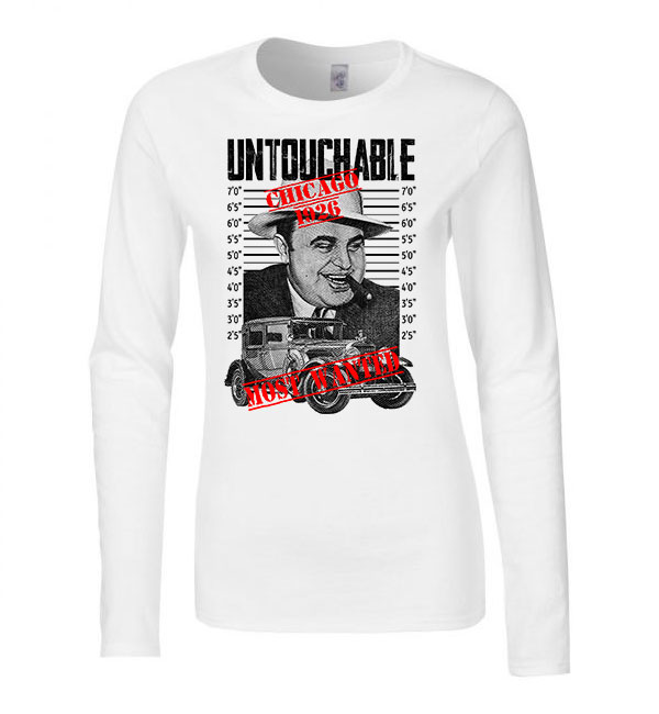 Al Capone Fehér Női Hosszú Ujjú Póló