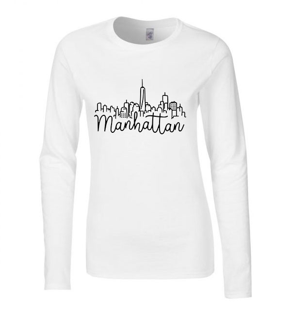 Manhattan Fehér Női Hosszú Ujjú Póló