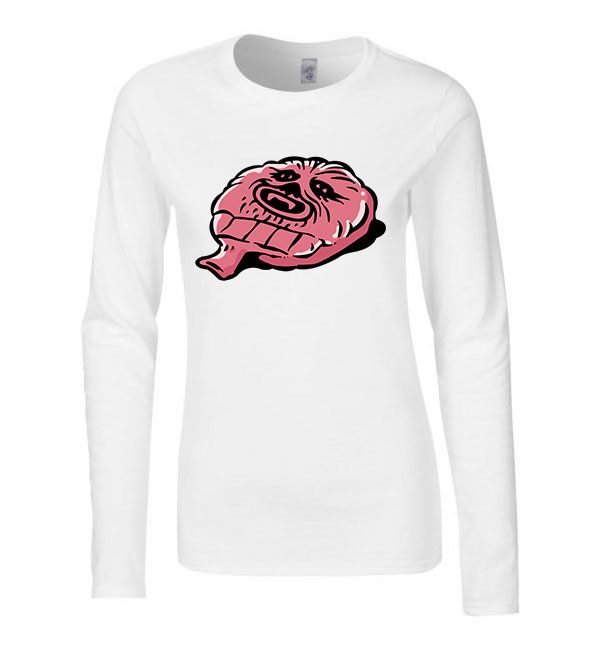 Star Wars Humor Wookie Cushion Fehér Női Hosszú Ujjú Póló