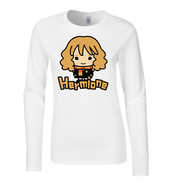 Harry Potter Hermione Fehér Női Hosszú Ujjú Póló
