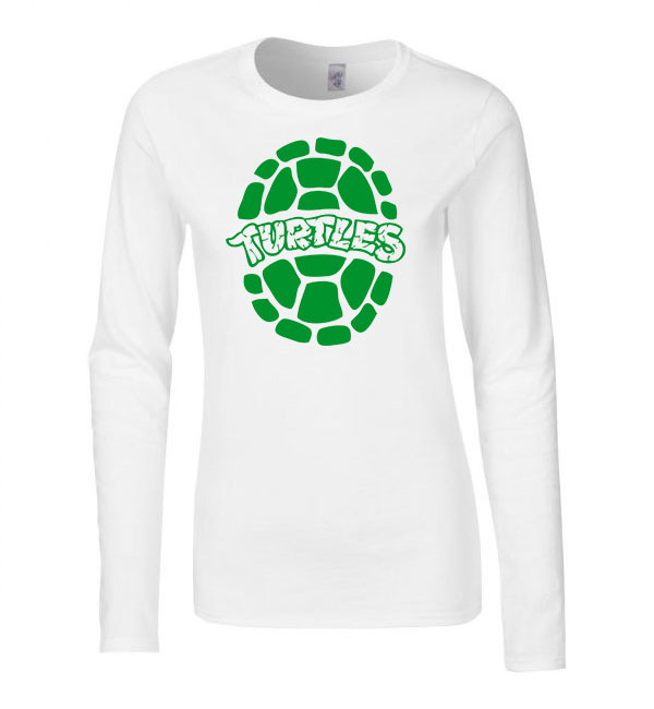 turtles teknőcök Fehér Női Hosszú Ujjú Póló