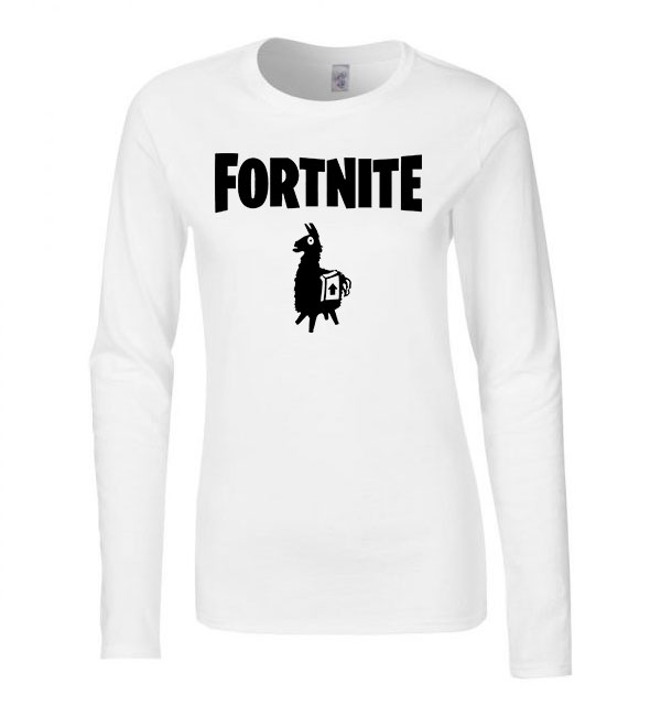 fortnite loot láma Fehér Női Hosszú Ujjú Póló