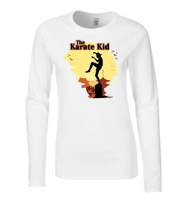 Karate Kölyök Karate Kid Fehér Női Hosszú Ujjú Póló