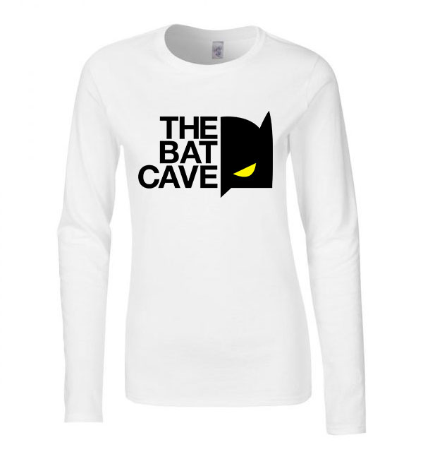 batman batcave Fehér Női Hosszú Ujjú Póló