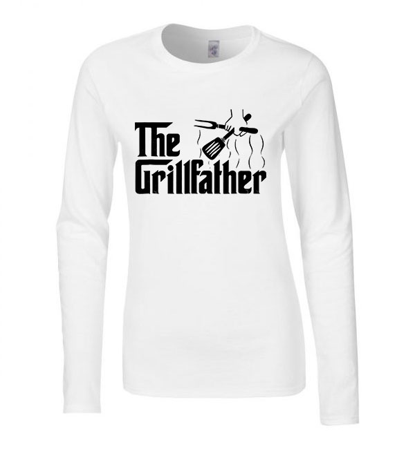 grillezés grill Fehér Női Hosszú Ujjú Póló