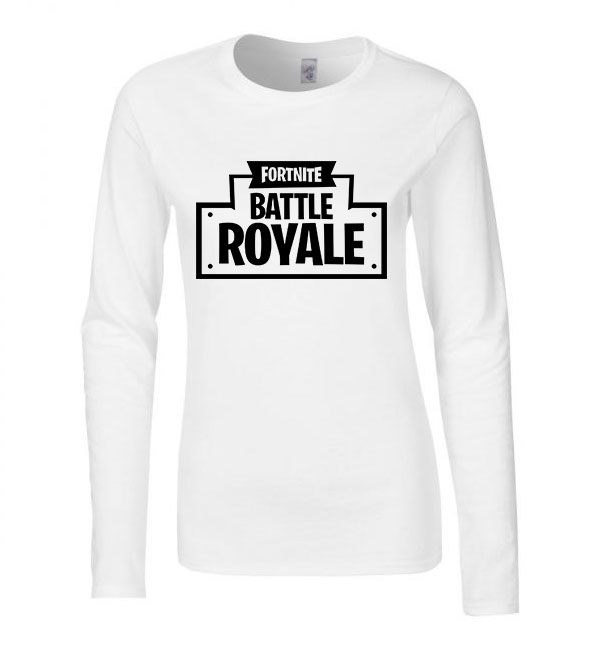 fortnite battle royale Fehér Női Hosszú Ujjú Póló