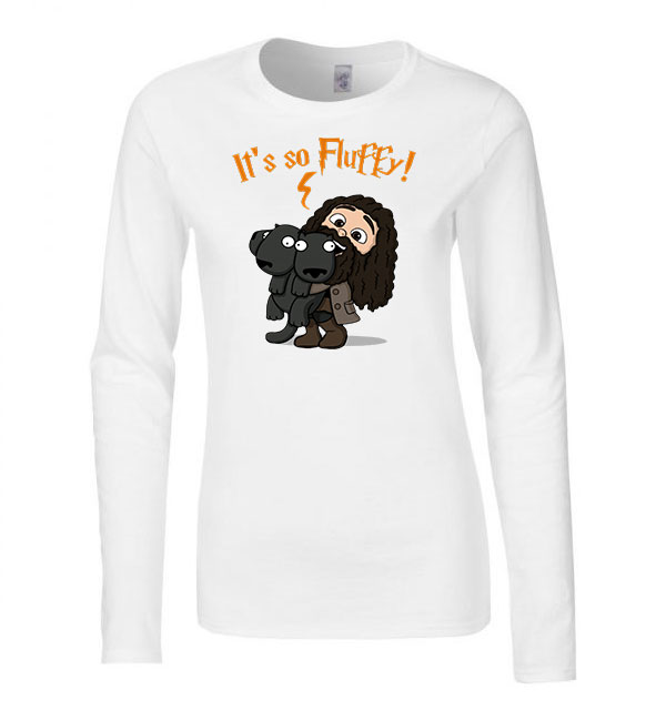 harry potter hagrid bolyhoska Fehér Női Hosszú Ujjú Póló
