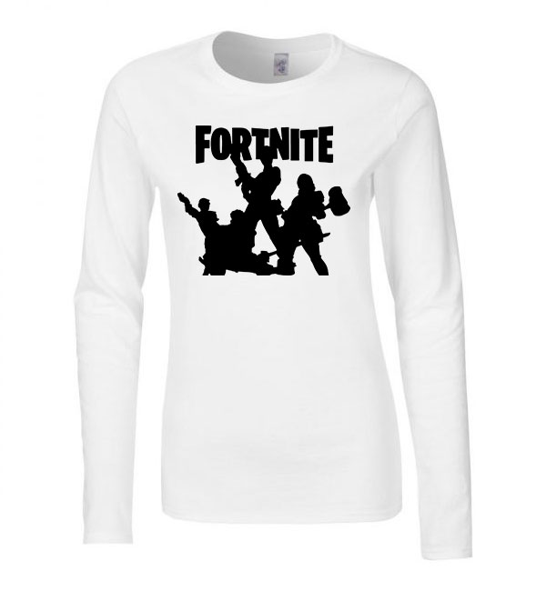 fortnite squad Fehér Női Hosszú Ujjú Póló