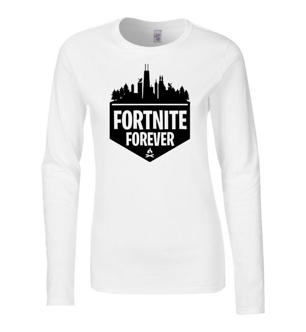 fortnite forever Fehér Női Hosszú Ujjú Póló