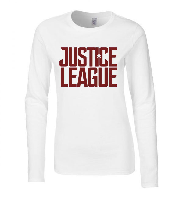 justice league Fehér Női Hosszú Ujjú Póló