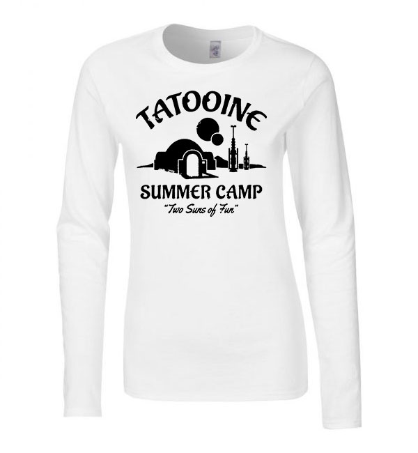 tatooine star wars Fehér Női Hosszú Ujjú Póló