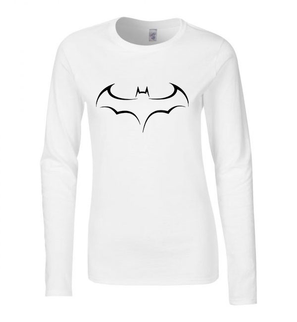 Batman Fehér Női Hosszú Ujjú Póló