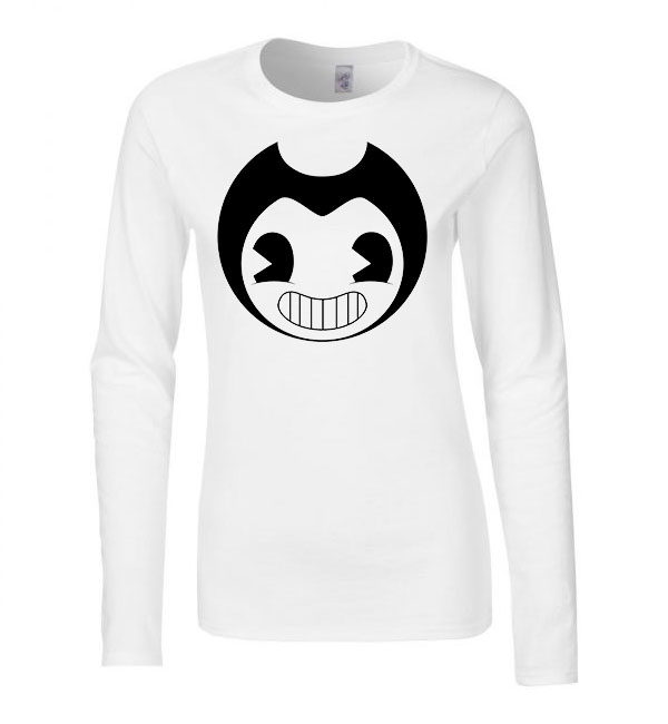 Bendy and the inkmachine Fehér Női Hosszú Ujjú Póló
