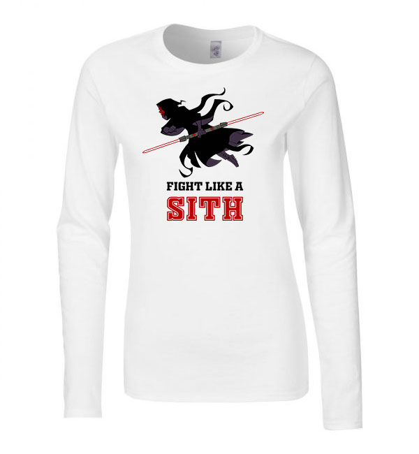 darth maul star wars Fehér Női Hosszú Ujjú Póló