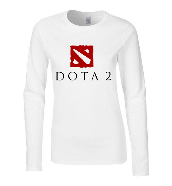 dota 2 gamer Fehér Női Hosszú Ujjú Póló
