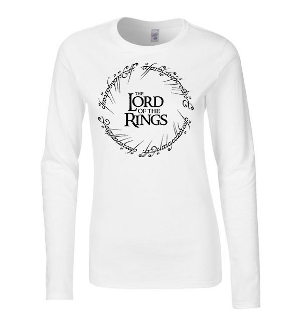 gyűrűk ura the lord of the rings Fehér Női Hosszú Ujjú Póló
