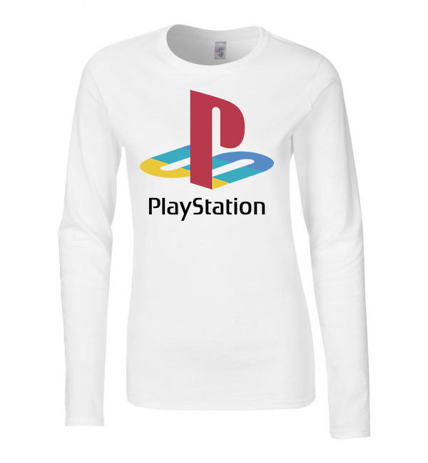 playstation Fehér Női Hosszú Ujjú Póló