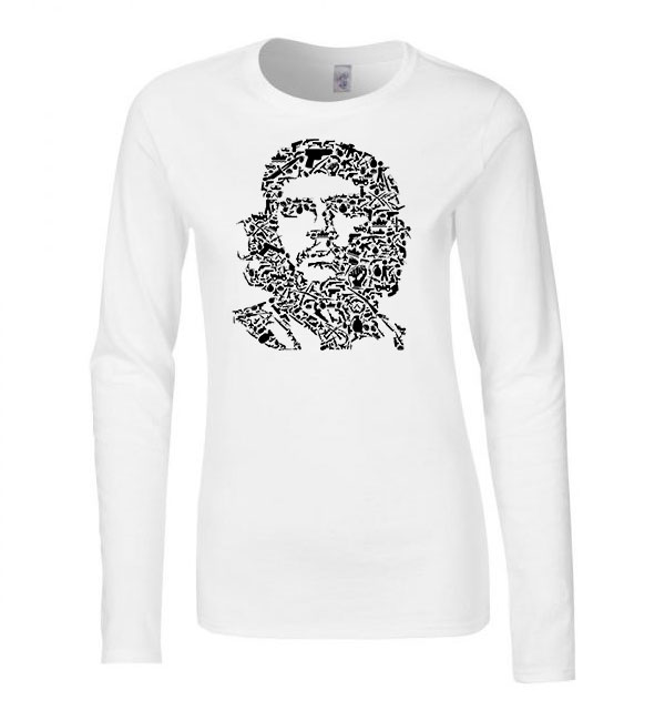 Che Guevara Fehér Női Hosszú Ujjú Póló