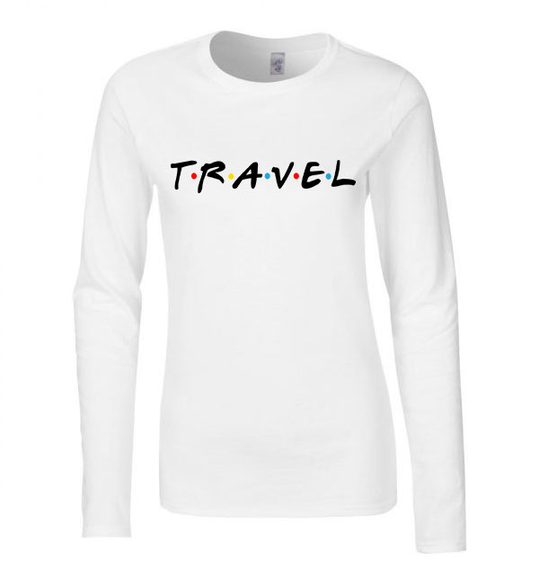 travel utazás nyaralás Fehér Női Hosszú Ujjú Póló