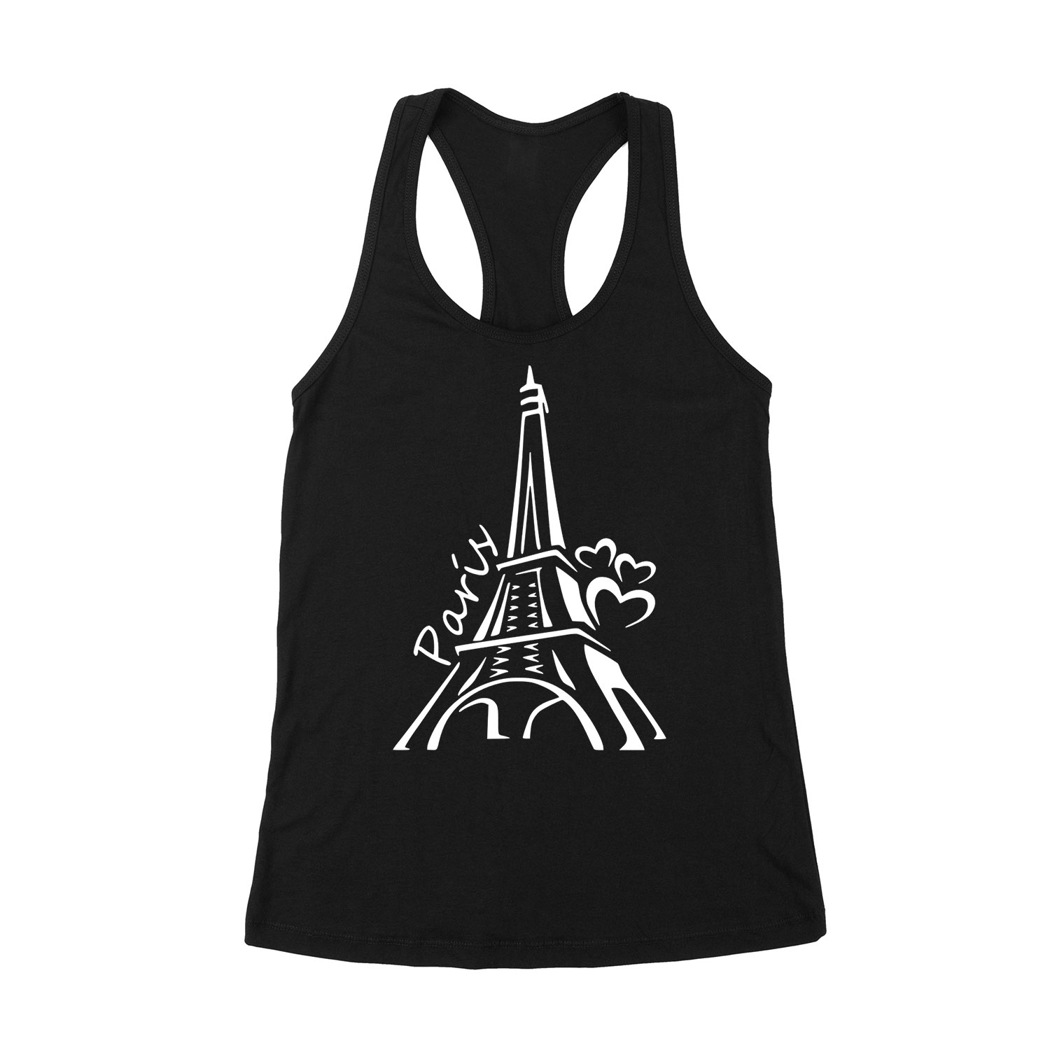 párizs francia eiffel torony Fekete Női Trikó
