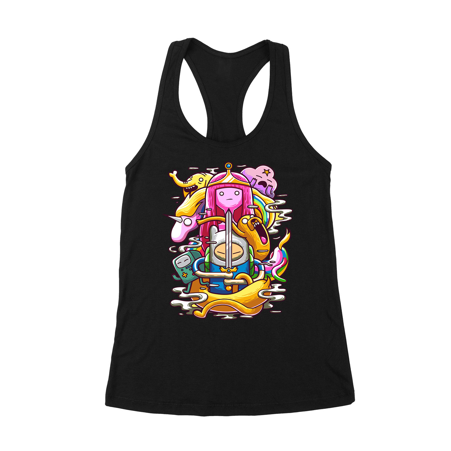 Adventure Time Fekete Női Trikó