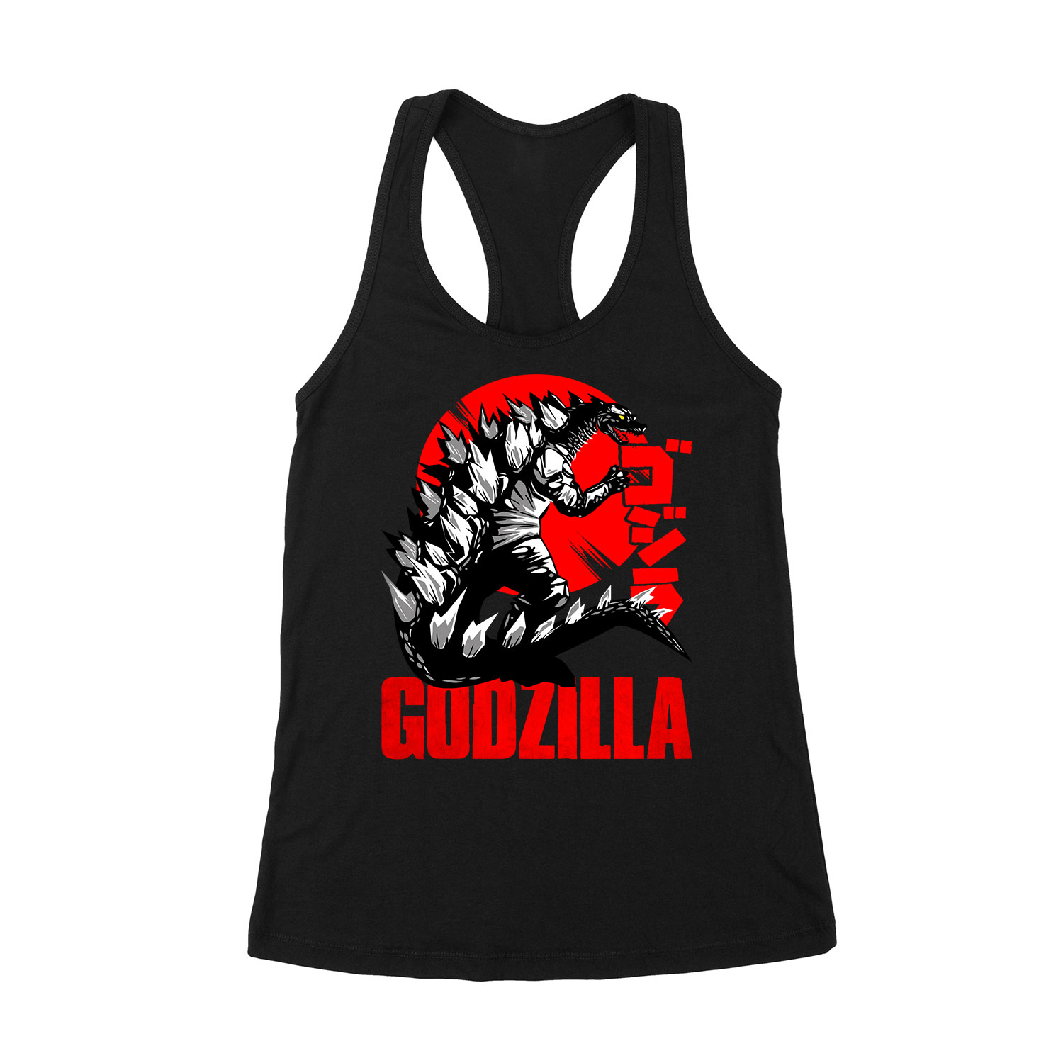 Godzilla Fekete Női Trikó