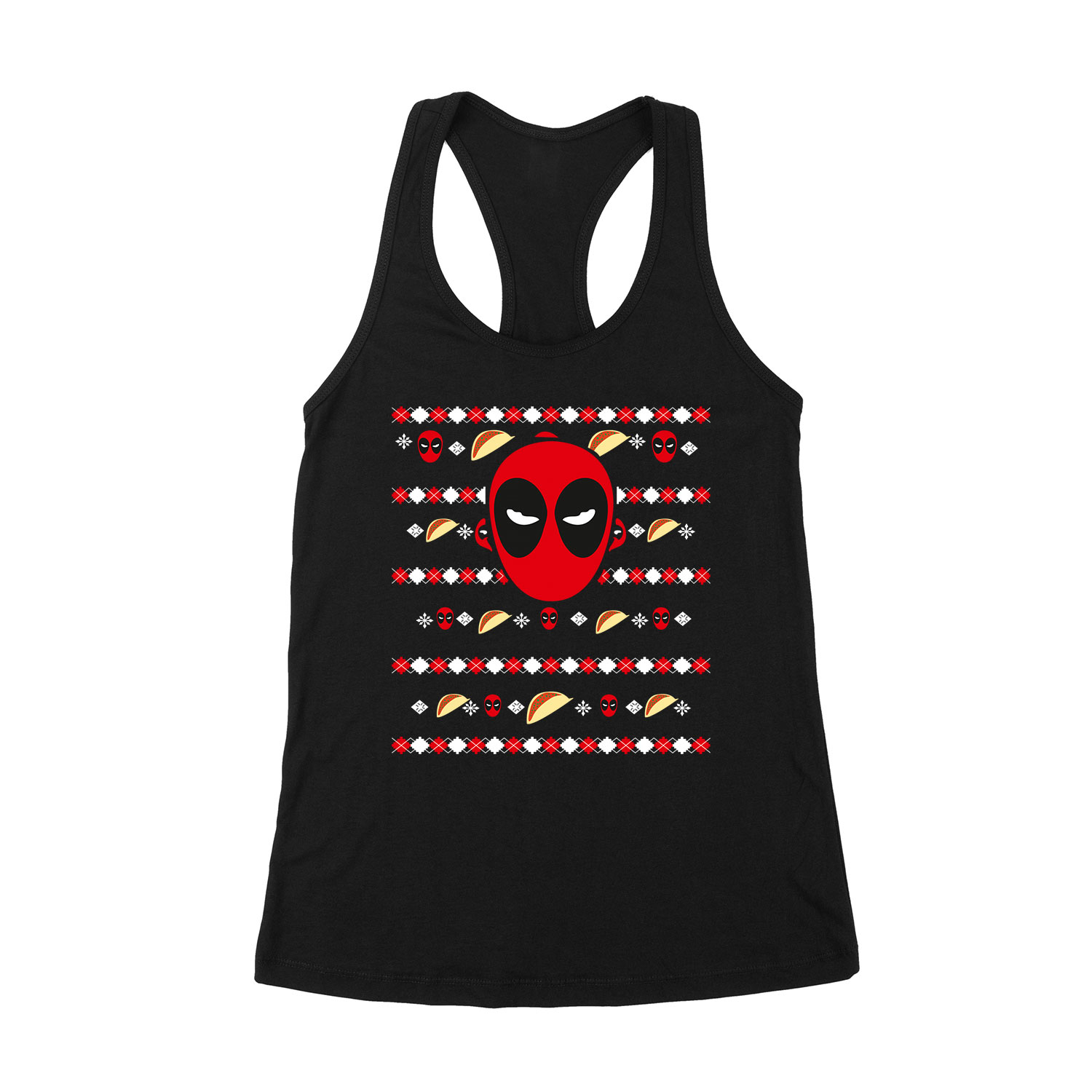 deadpool karácsony ronda pulcsi Fekete Női Trikó