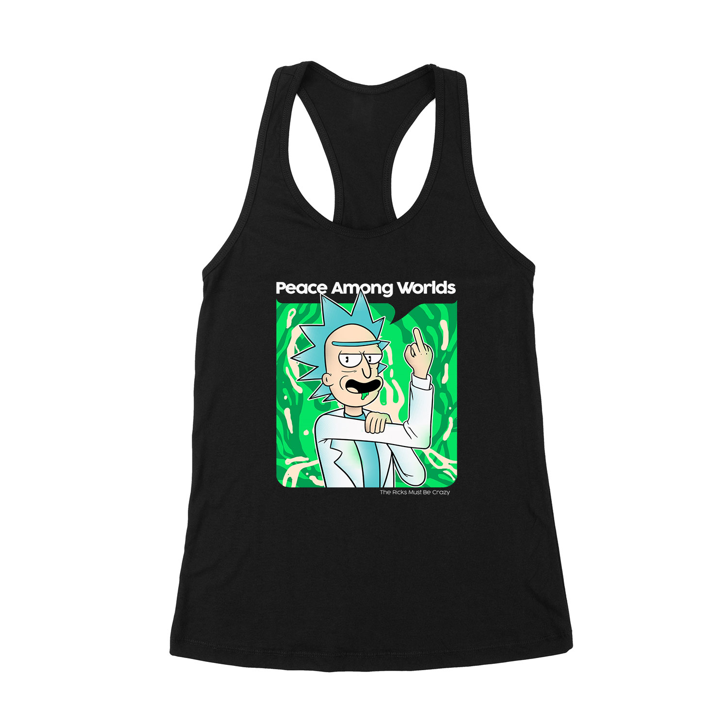 rick és morty Fekete Női Trikó
