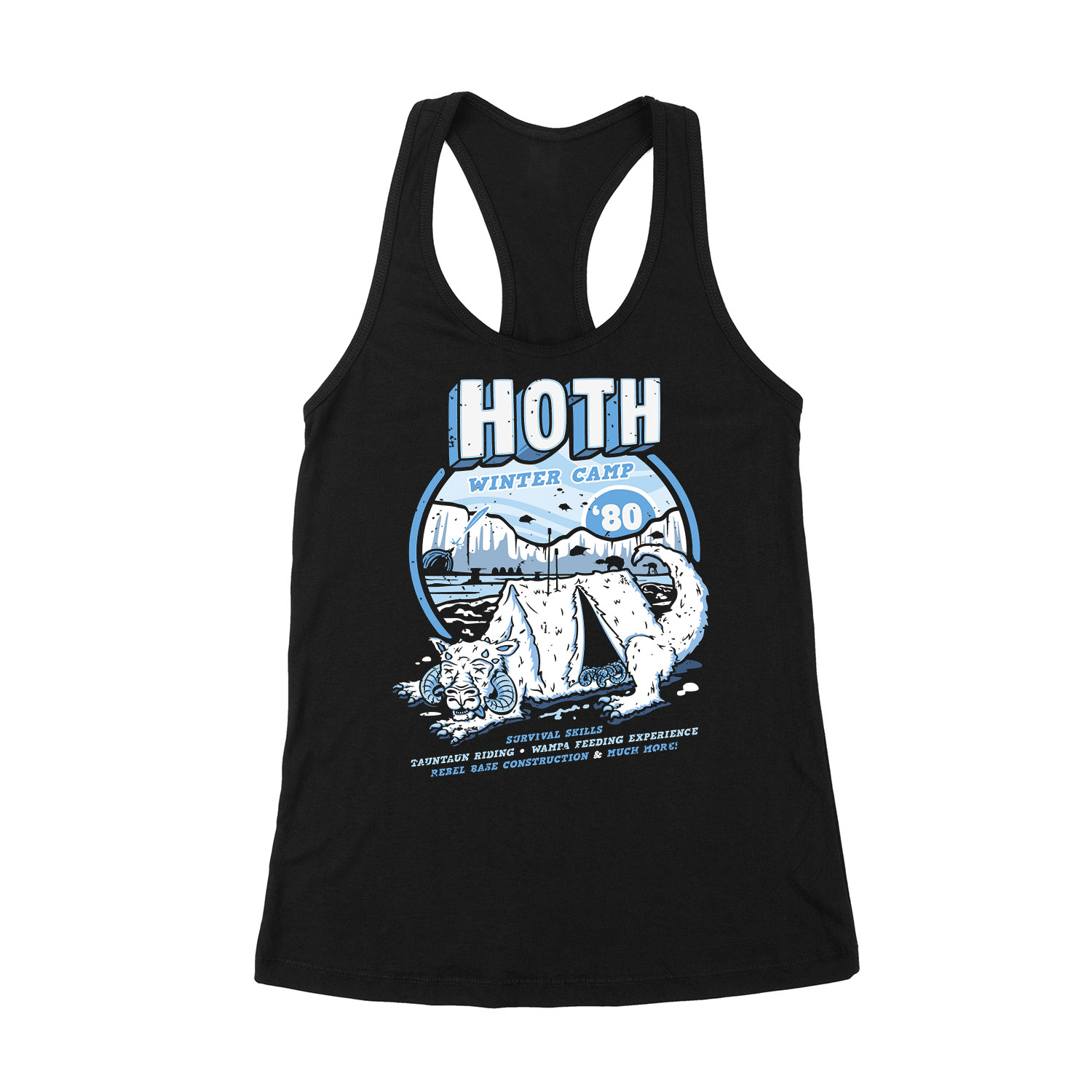 star wars hoth bolygó Fekete Női Trikó