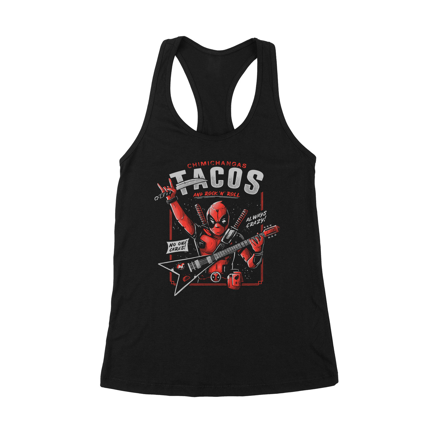 deadpool tacos chimichanga Fekete Női Trikó