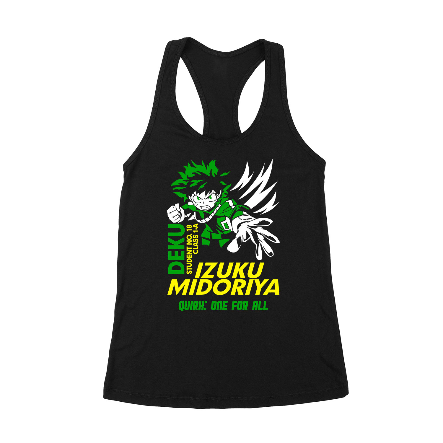 midoriya my hero academia hősakadémia Fekete Női Trikó