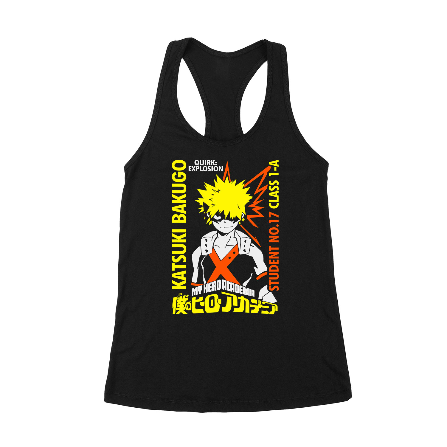 bakugo kacchan my hero academia hősakadémia Fekete Női Trikó